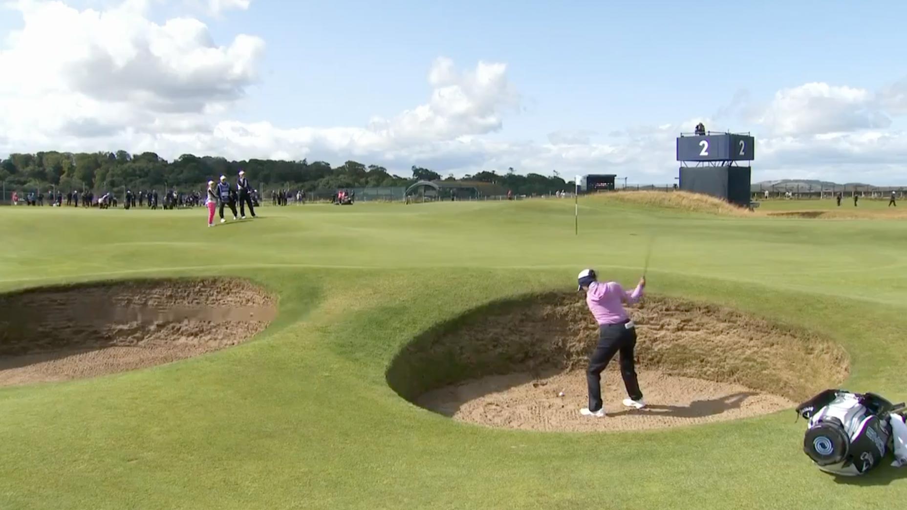 Rose Zhang implodes in St. Andrews pot bunker, plummets down Open leaderboard