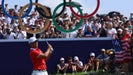 Pro golfer Xander Schauffele competes in round 1 of the men's golf individual stroke play of the Paris 2024 Olympic Games at Le Golf National.