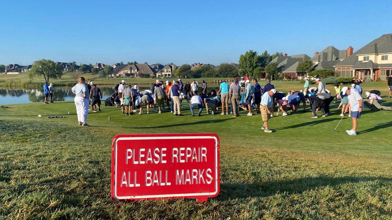 This golf course’s greens were destroyed. Then a beautiful thing happened