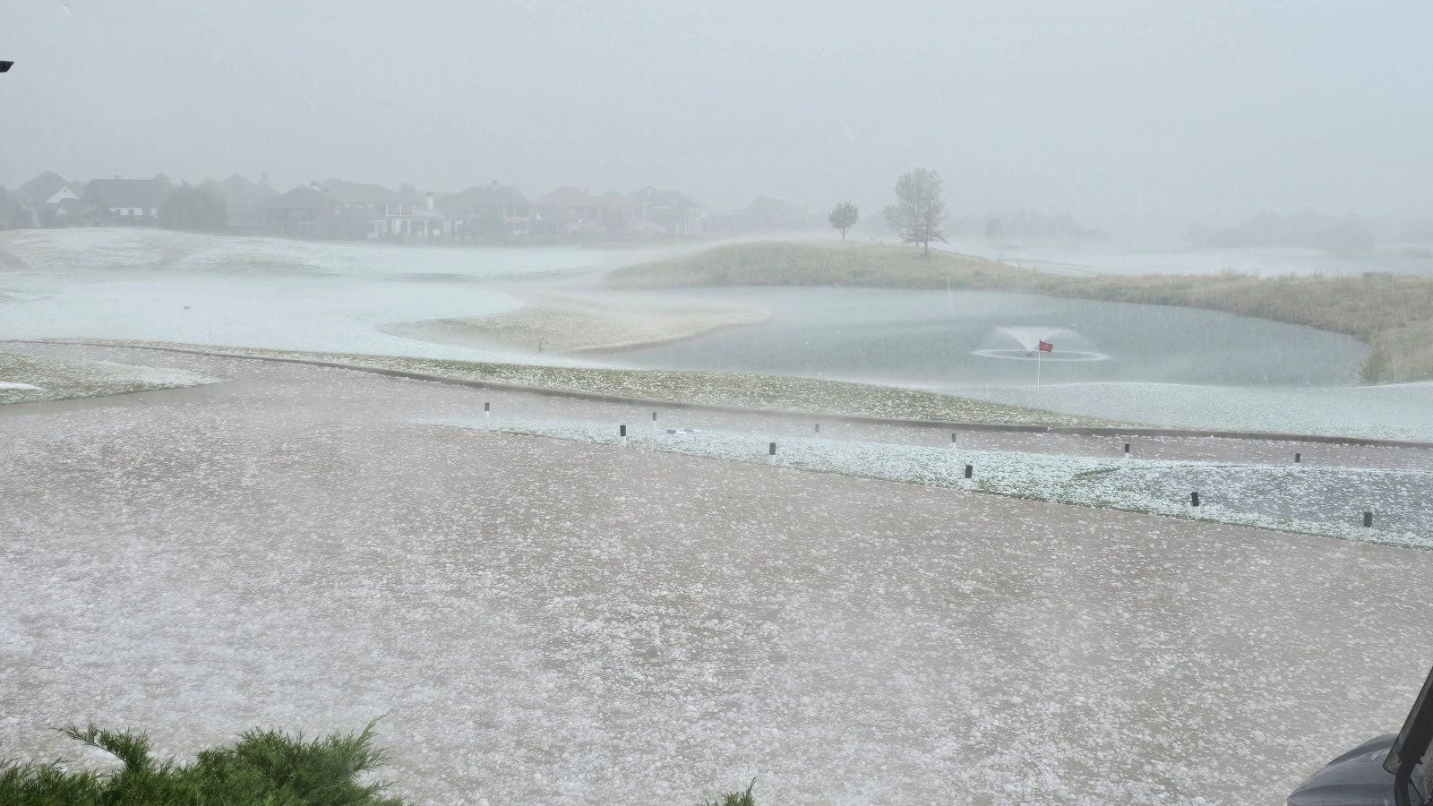 effects of hail storm at rock creek gold club