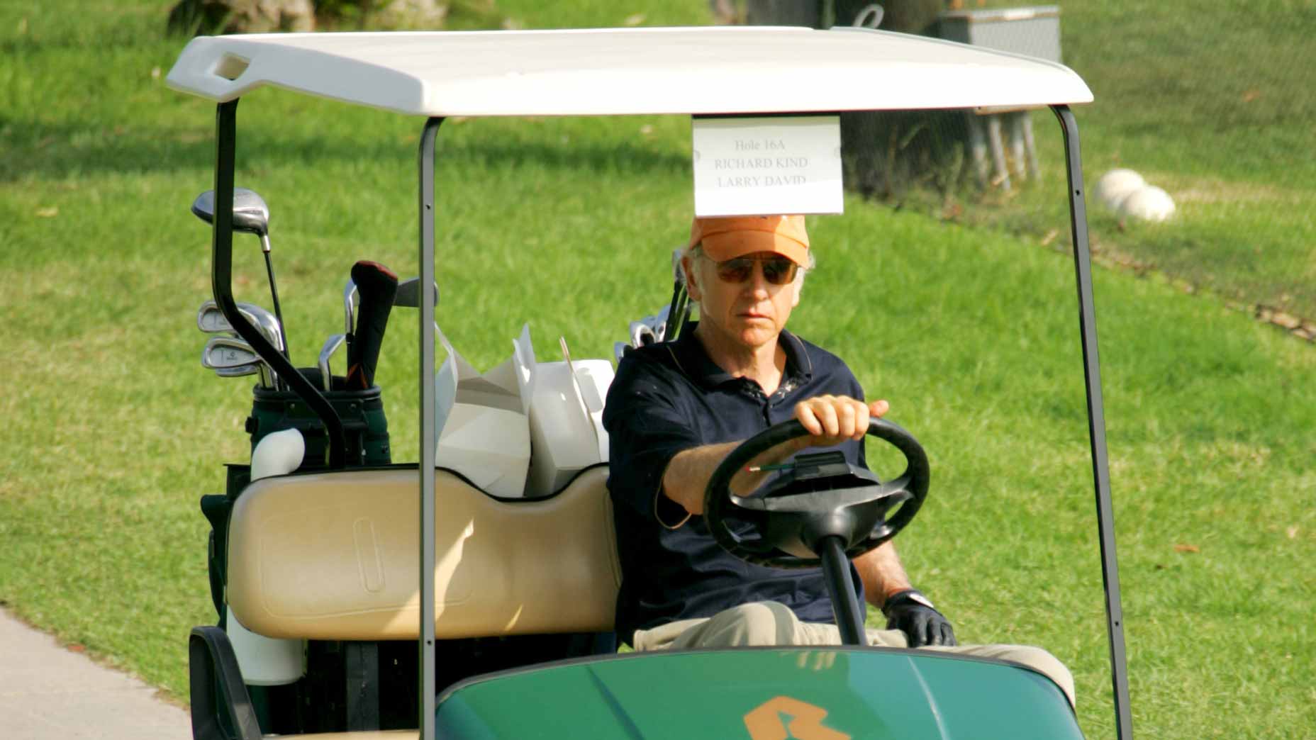 Larry David during Golf Digest Celebrity Invitational to Benefit the Prostate Cancer Foundation at Riviera Country Club in Pacific Palisades, California, United States.