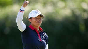 Megan Khang at the 2023 solheim cup