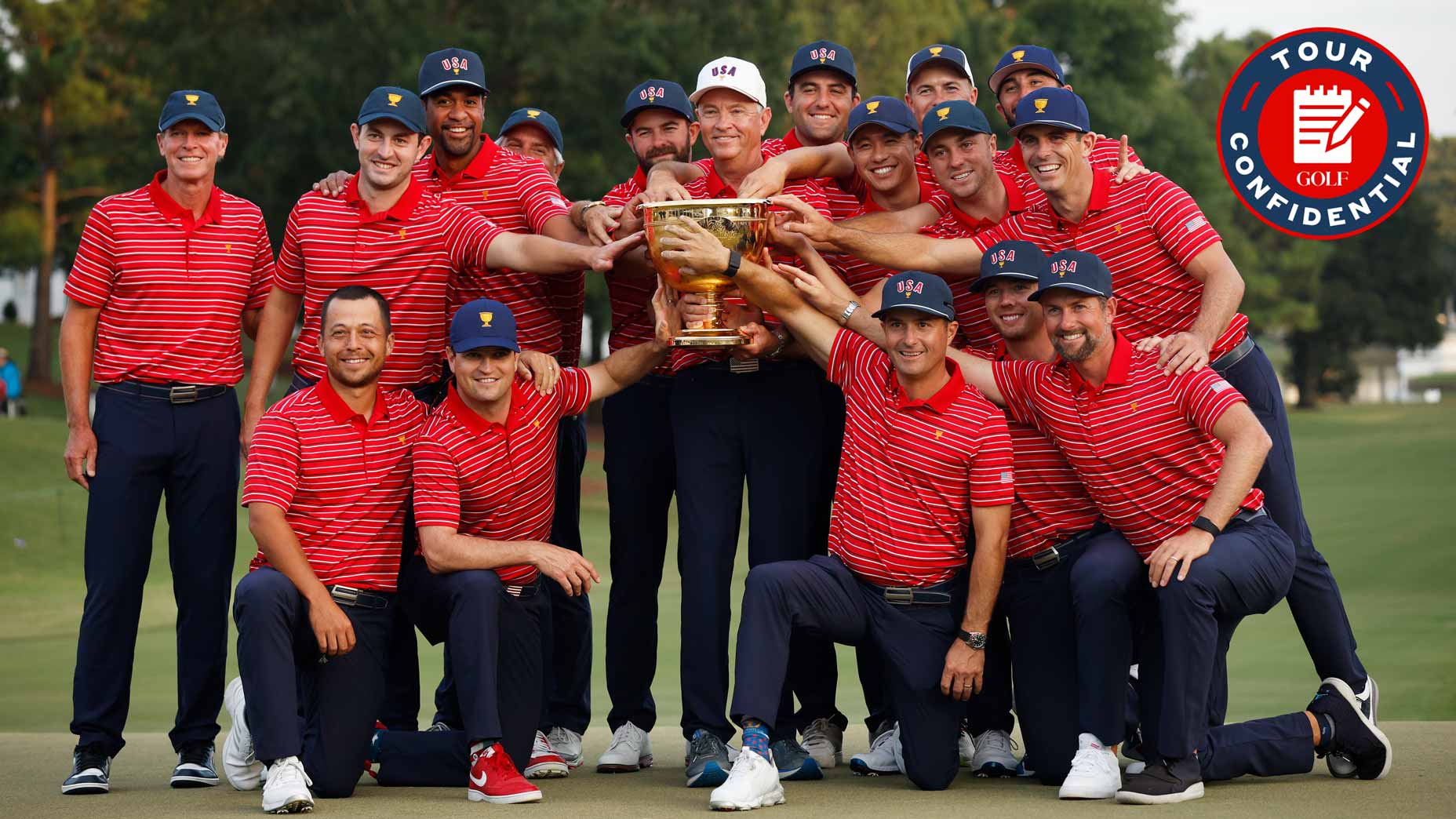 The 2022 U.S. Presidents Cup team.