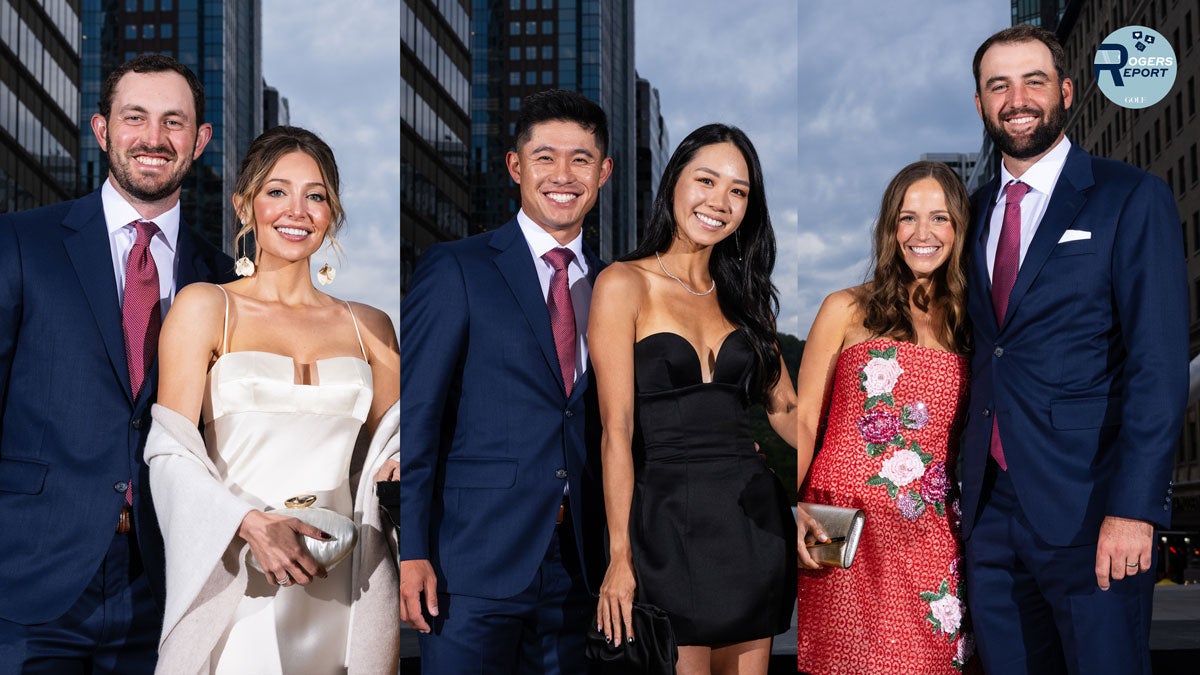 Members of Team USA at the Presidents Cup gala