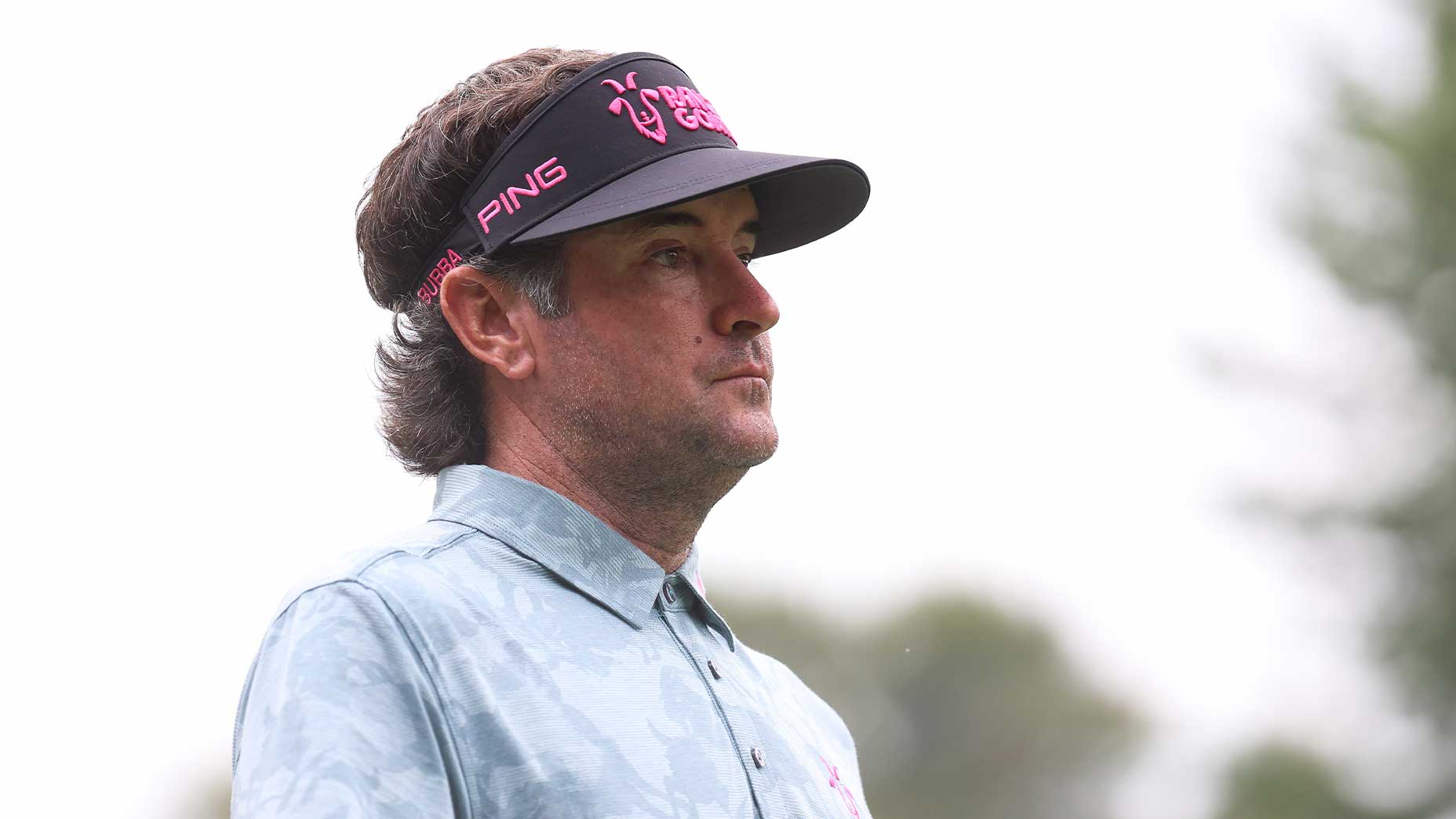 bubba watson stares in the distance at liv individual championship in chicago