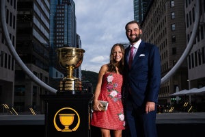 Meredith and Scottie Scheffler at the Presidents Cup gala