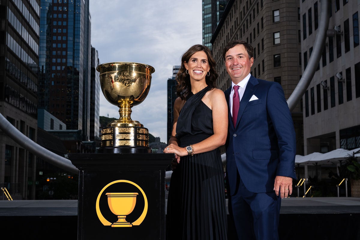 Brittany and Kevin Kisner at the Presidents Cup gala