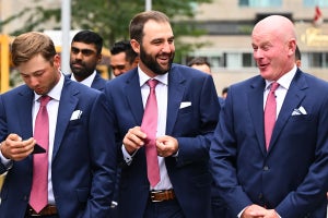 Members of Team USA at the Presidents Cup gala