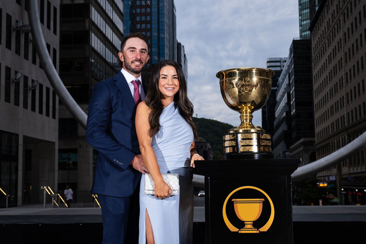 Lacey and Max Homa at the Presidents Cup gala