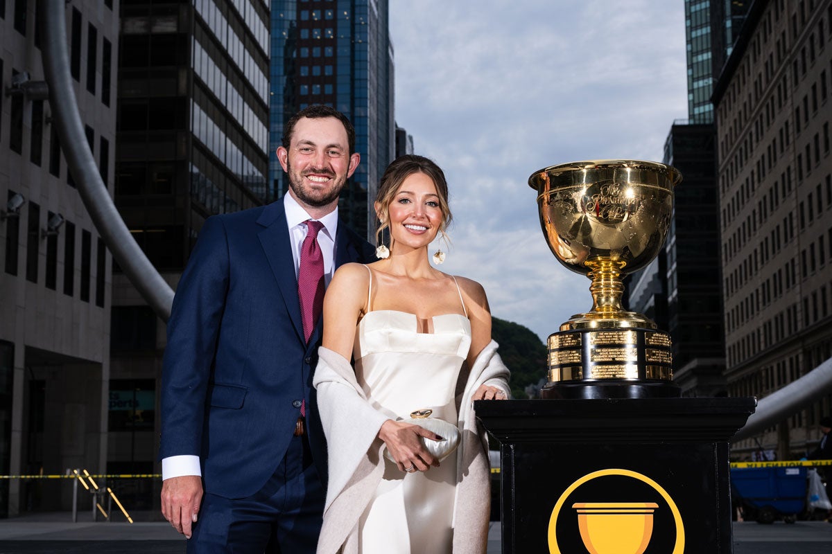 Nikki and Patrick Cantlay at the Presidents Cup gala