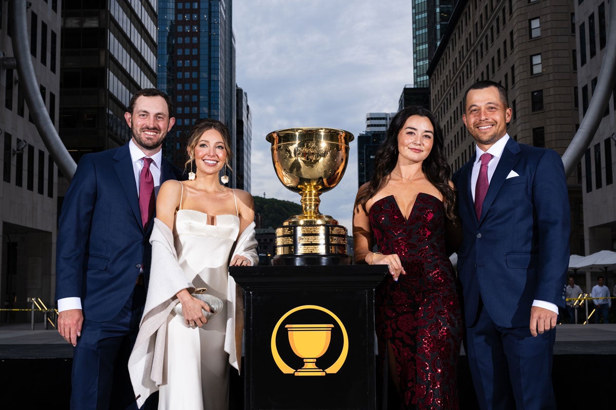 The Cantlays and Schauffeles at the Presidents Cup gala