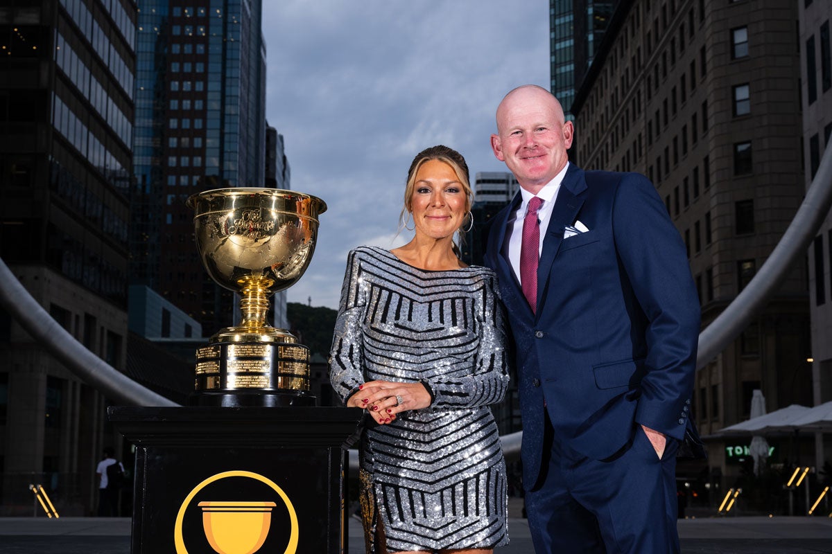 Mandy and Brant Snedeker at the Presidents Cup gala