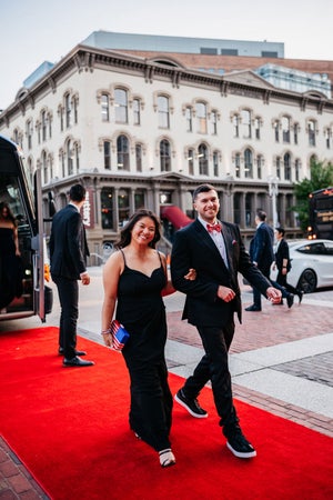 Megan Khang arrives at the Solheim Cup Gala