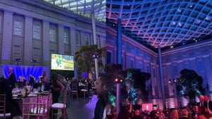 The Solheim Cup Gala dinner in the Kogod Courtyard