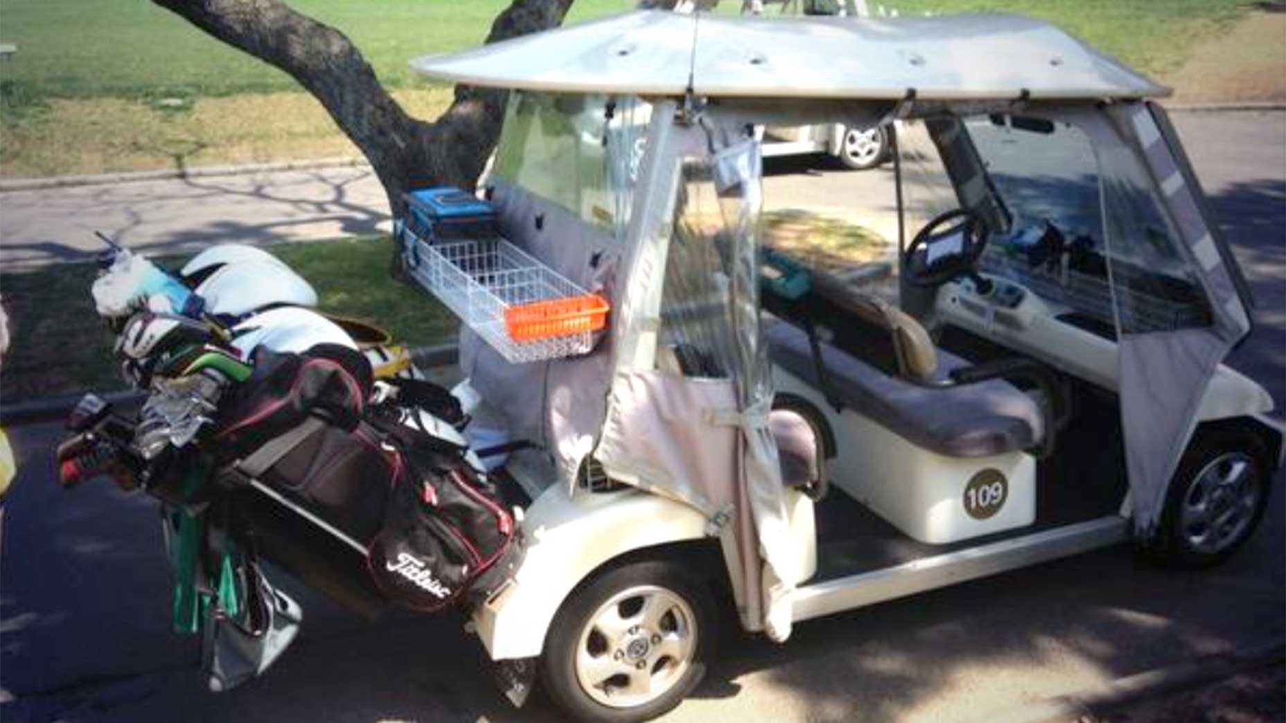 A golf cart in south korea