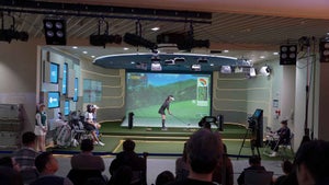 A Golfzon- hosted GTour event played in front of a live audience