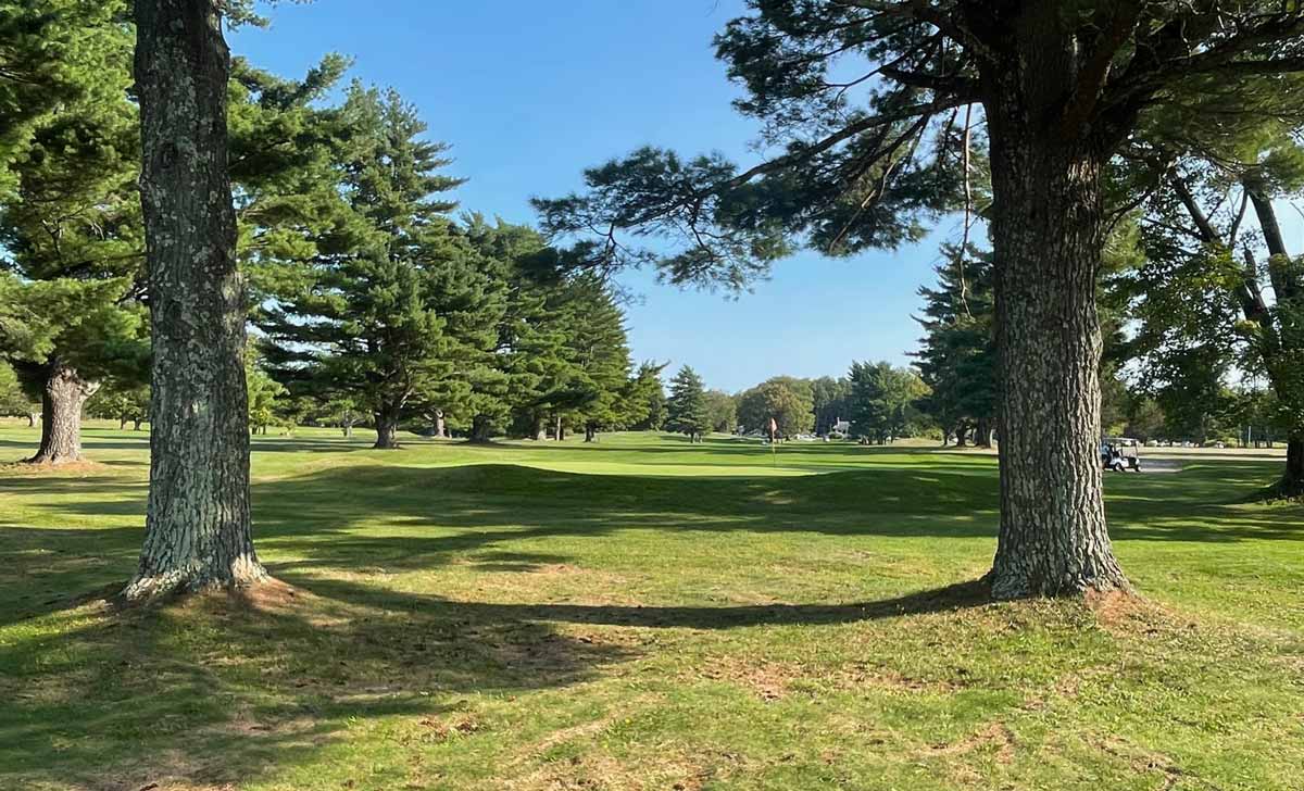 View of the green at Rip Van Winkle Country Club