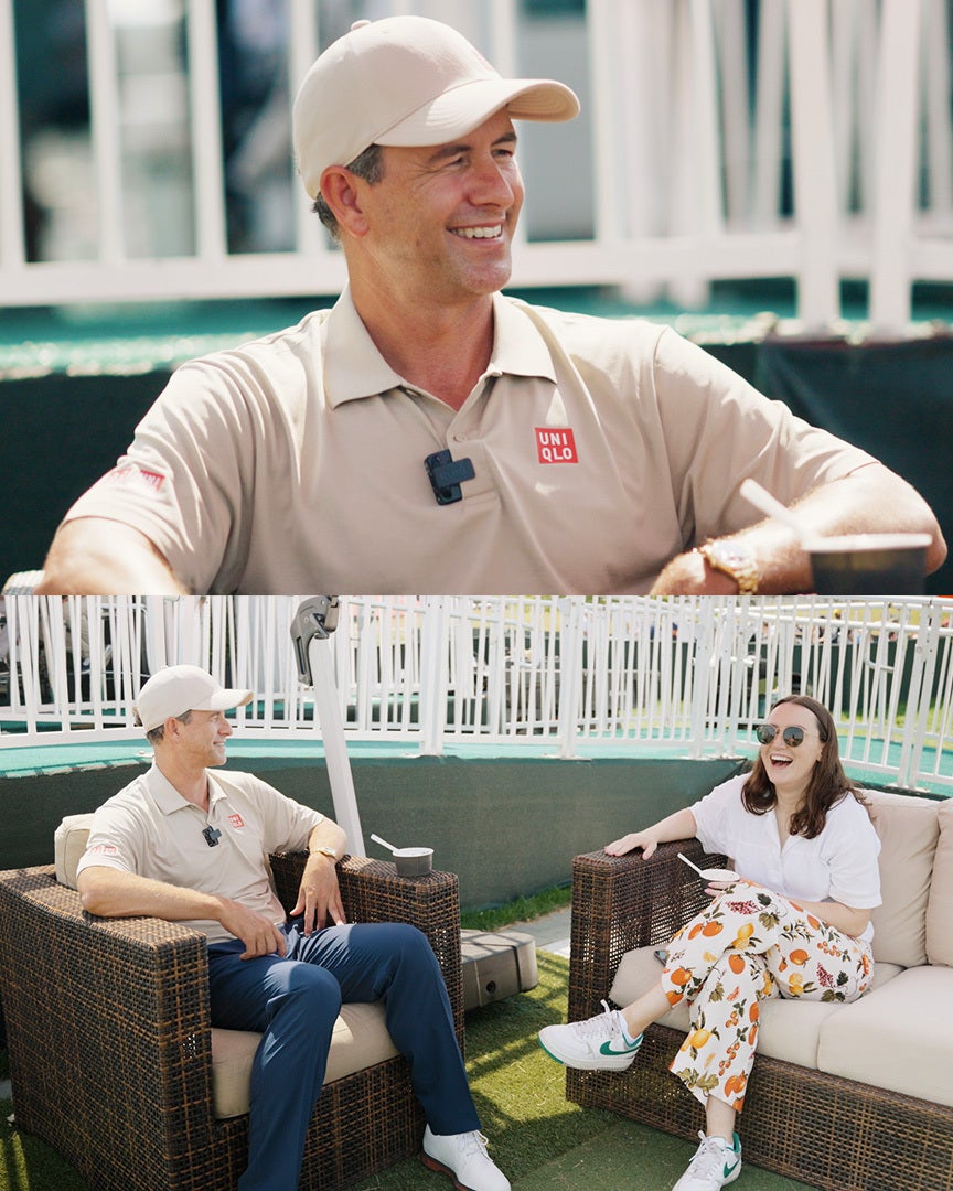 Adam Scott joins Claire Rogers on the Scoop.