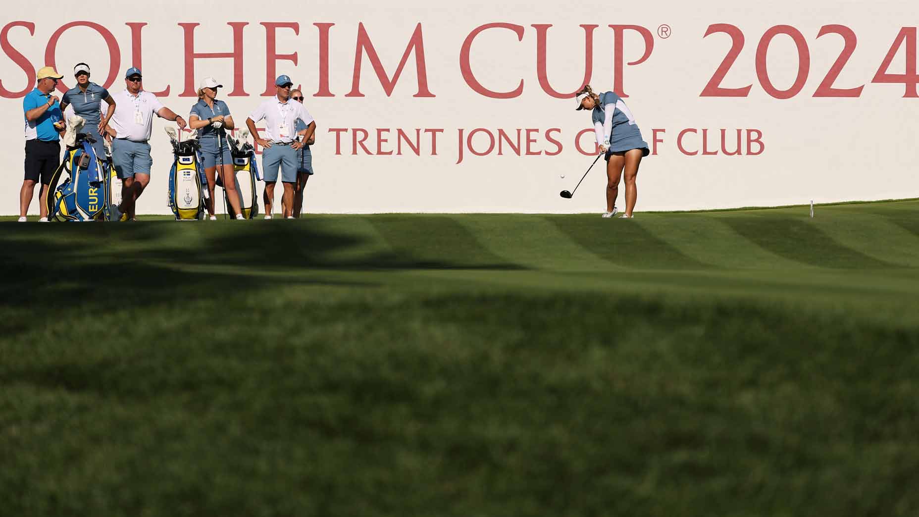 2024 Solheim Cup Friday pairings, games, tee times, TV schedule