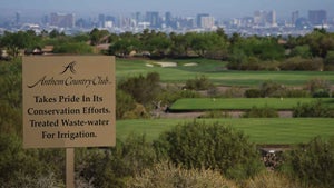 Scenic view of Las Vegas from the 11th hole, at Anthem Country Club in Henderson, Nevada on Monday, June 17, 2024.