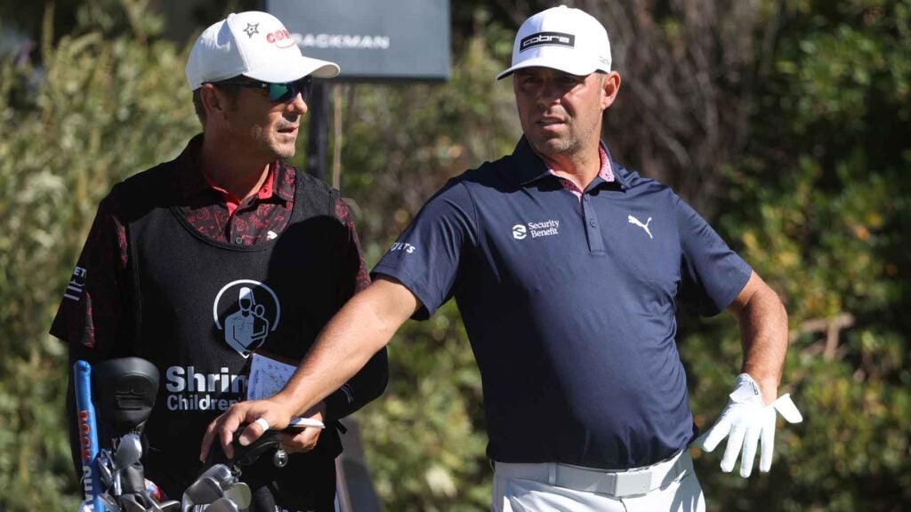 Gary Woodland of the United States looks on during the third round of the Shriners Children's Open 2024 at TPC Summerlin on October 19, 2024 in Las Vegas, Nevada.