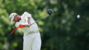 Jason Day hits a drive