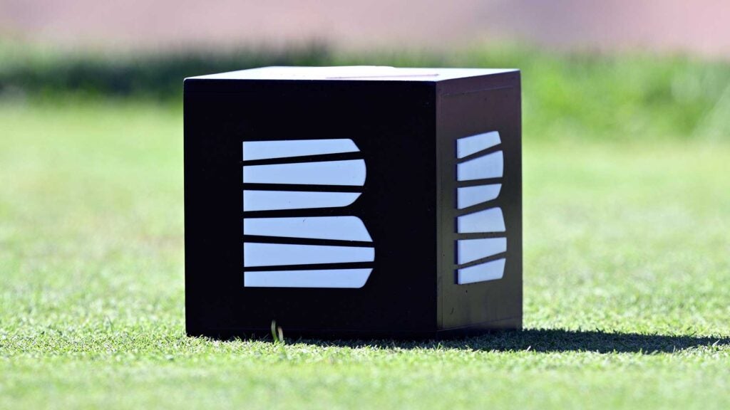 Photo of a Black Desert Championship tee box marker prior to the 2024 Black Desert Championship at Black Desert Resort.