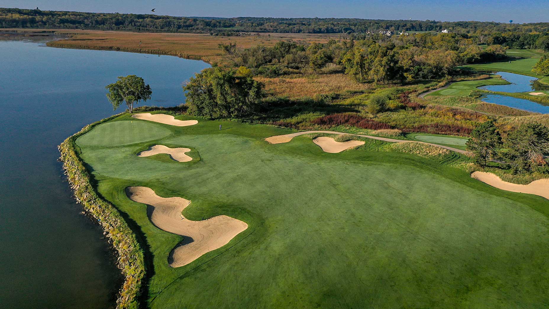 the 17th hole at geneva national's palmer course