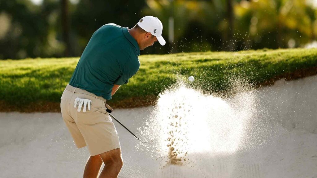 2-time major champ shares tips for hitting a 'chunk and run' from a bunker