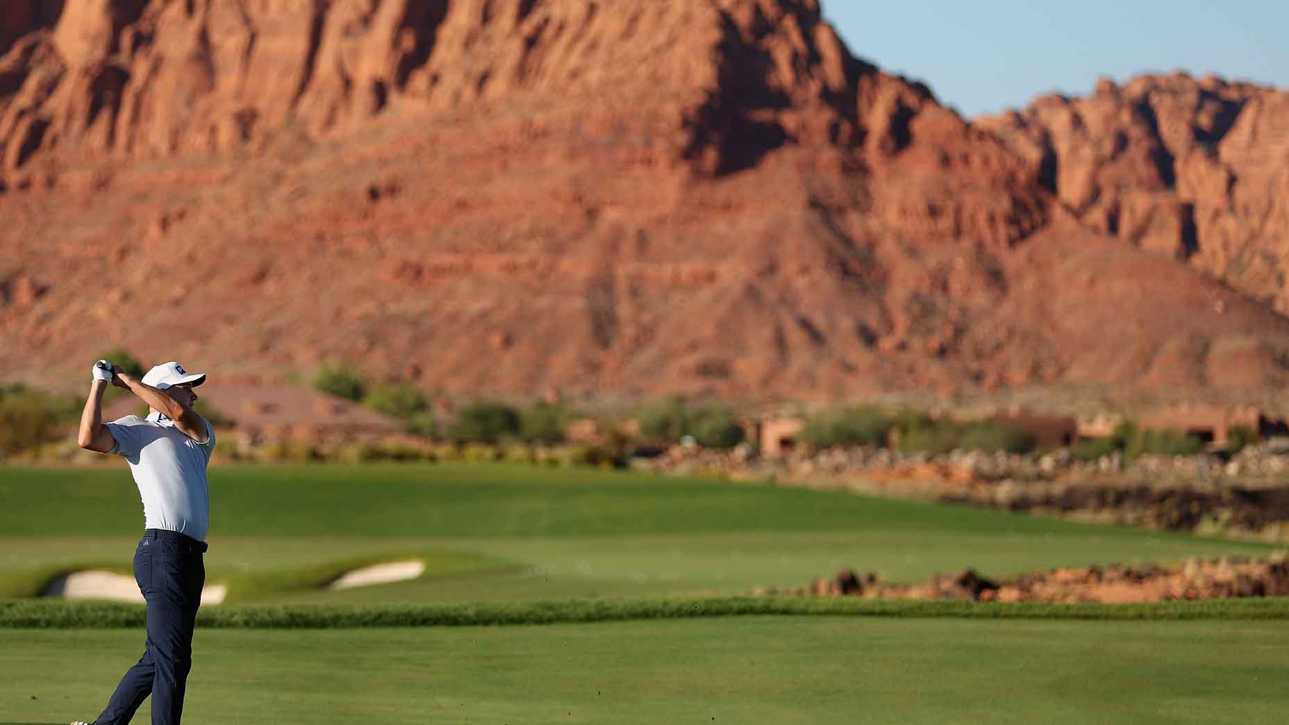 Matt McCarty, playing in the 2024 Black Desert Championship, in Ivins, UT.