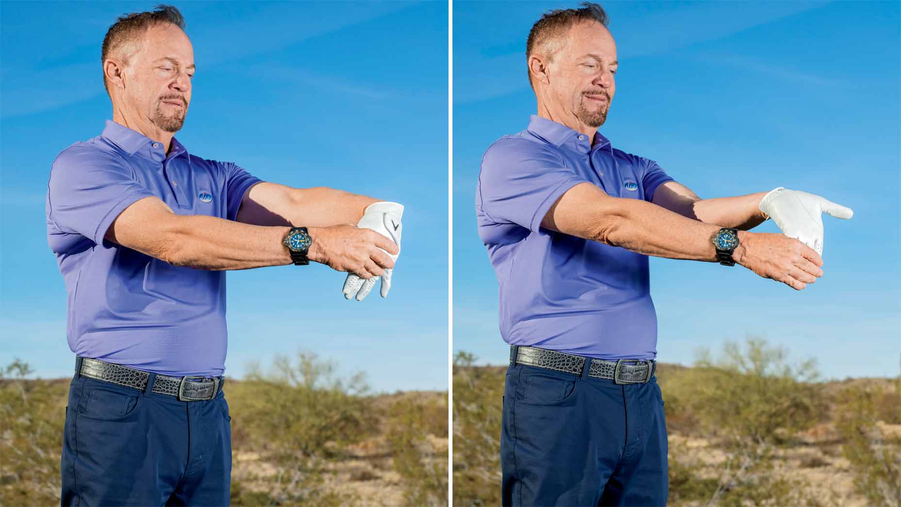 A wrist stretch to add much-needed extra yardage to your drives