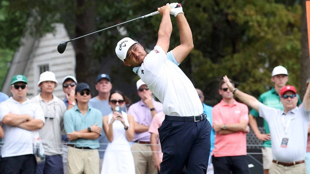 Pro golfer Xander Schauffele during the final round of the 2024 Tour Championship on September 1, 2024 at East Lake Golf Club.