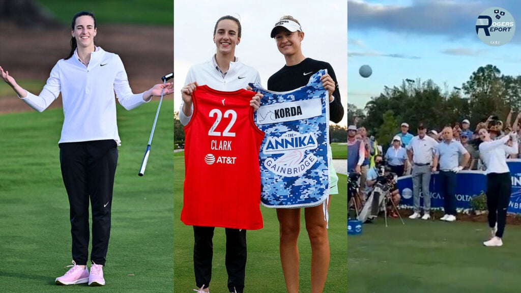 Caitlin Clark at the ANNIKA pro-am