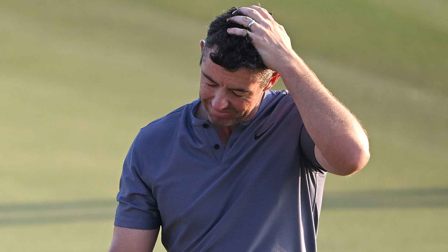 Closing double-bogey derails Rory McIlroy’s charge in Abu Dhabi