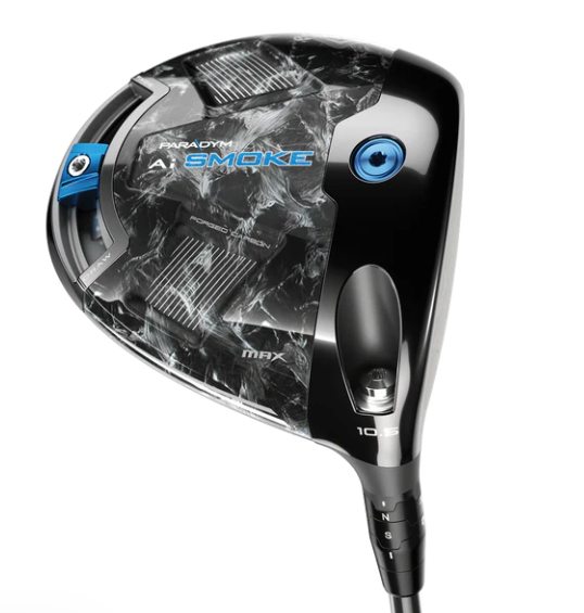 A Callaway Paradym Ai Smoke Max driver