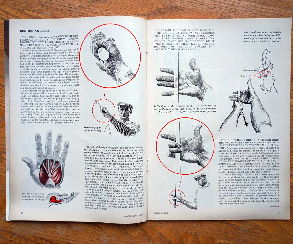 Ben Hogan grip lesson