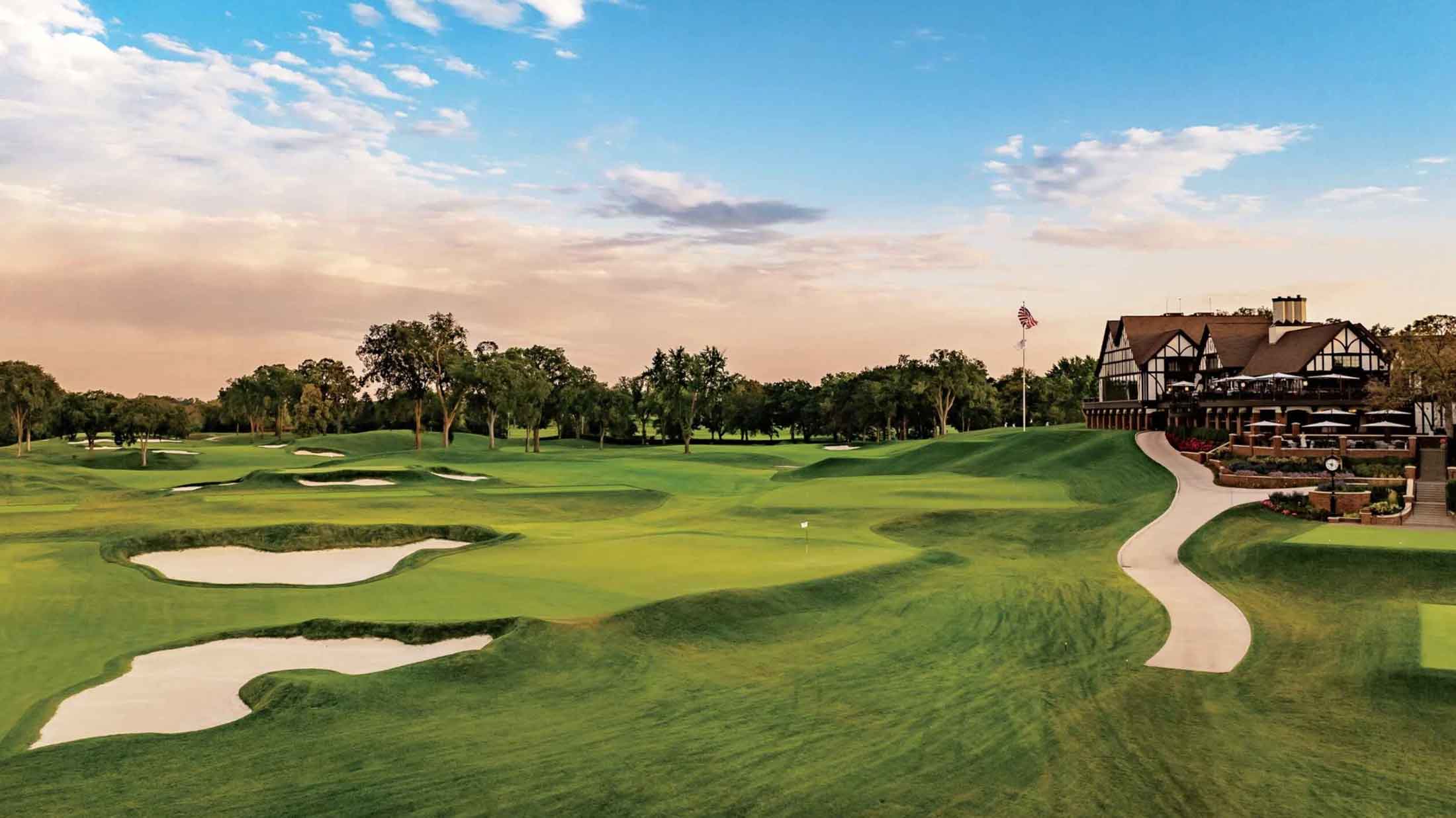 interlachen course shot with clubhouse