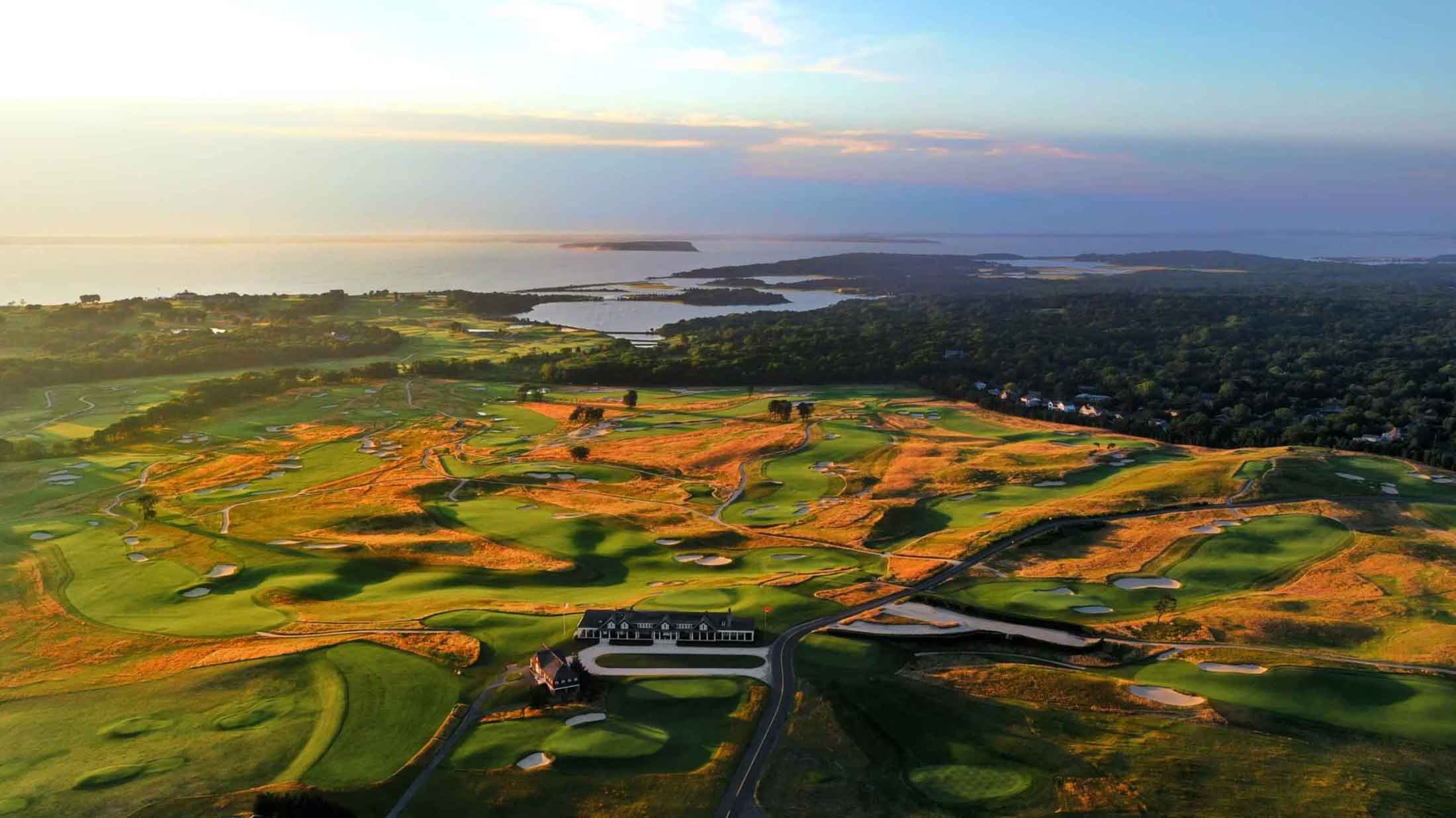 shinnecock hills aerial shot