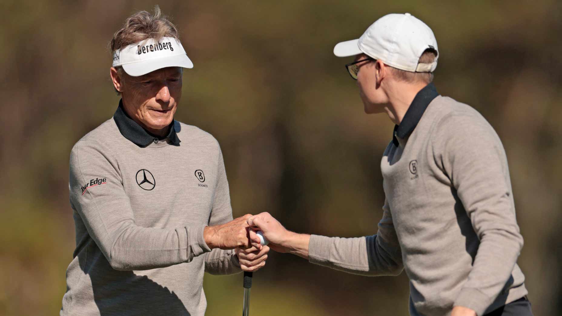 Bernhard and Jason Langer at the PNC Championship.