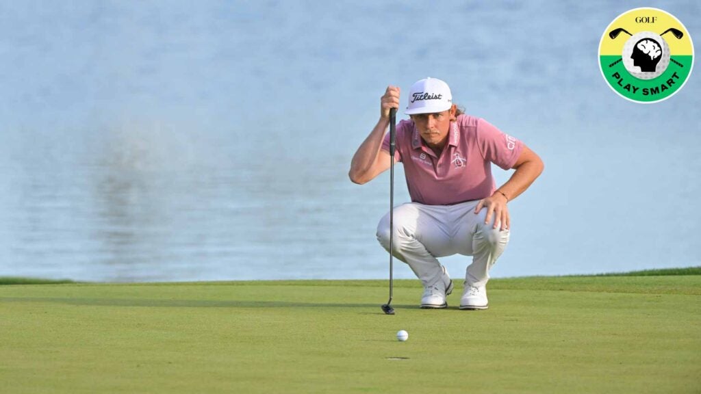 A clever trick to determine which way your putts break