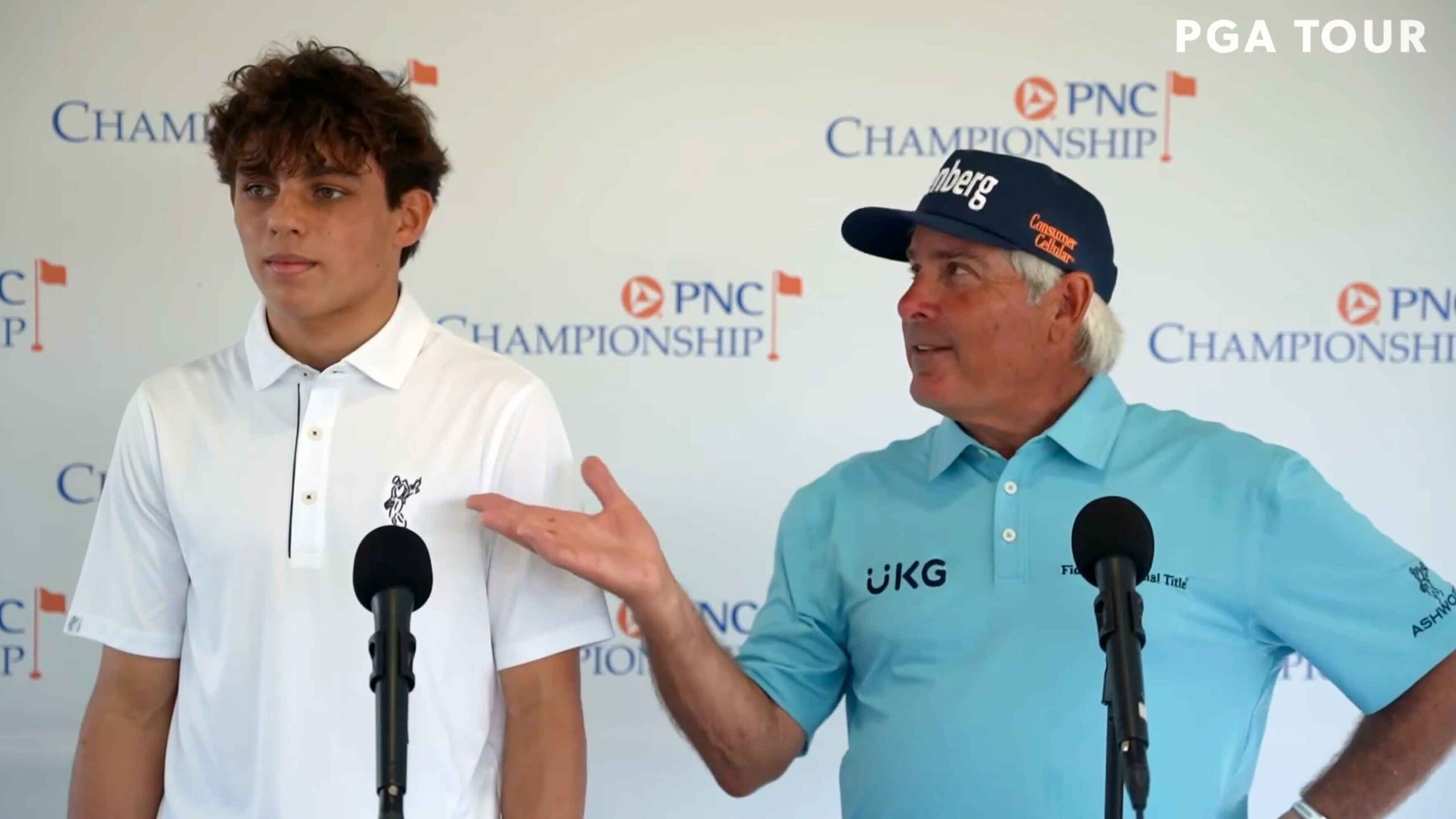 fred couples and hunter hanneman at pnc