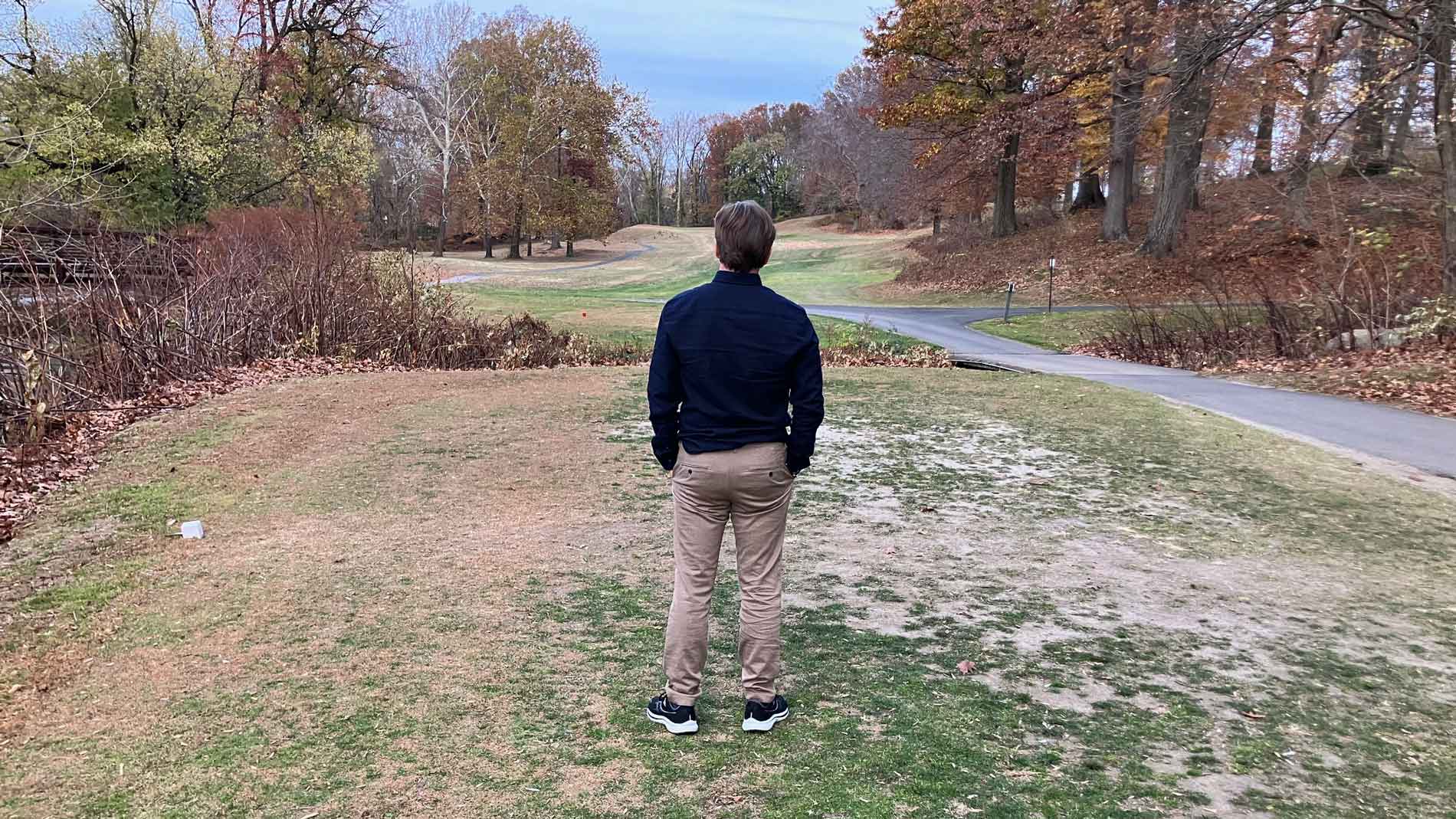 Christian Krüeger, father of Fllip, at Melrose GC