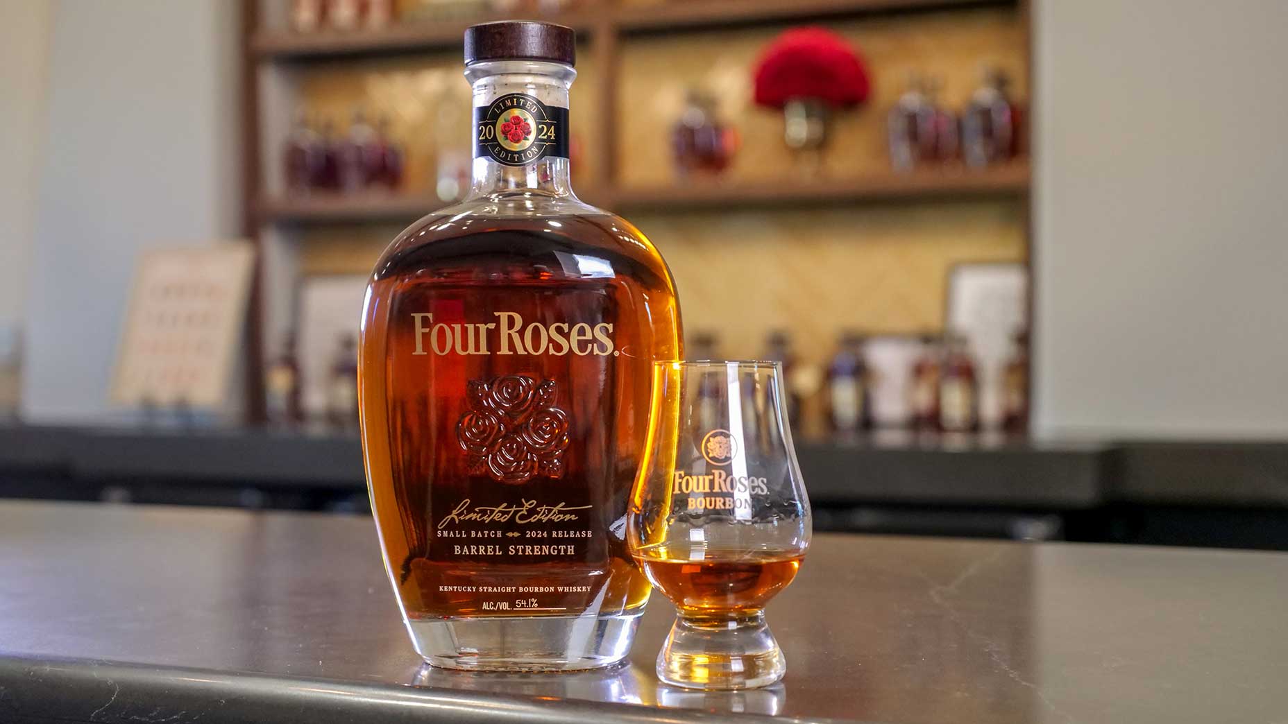 A bottle of Four Roses 2024 Limited Edition Bourbon