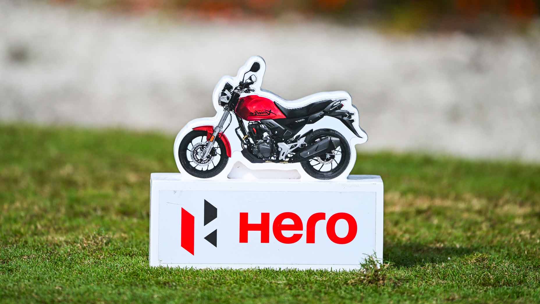 Close-up of Hero World Challenge tee marker during the second round of the Hero World Challenge at Albany Golf Course.