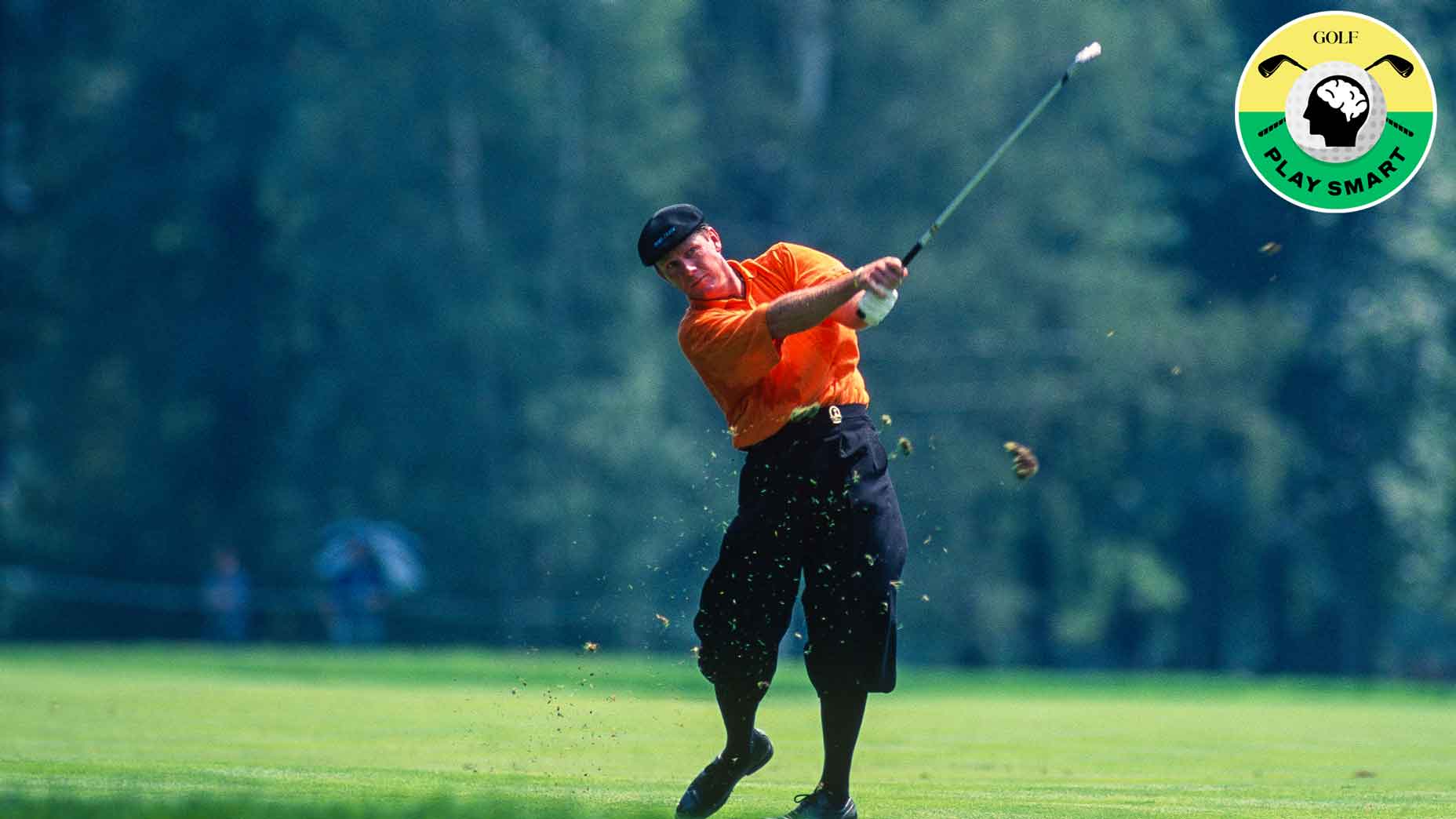 payne stewart hits an iron shot