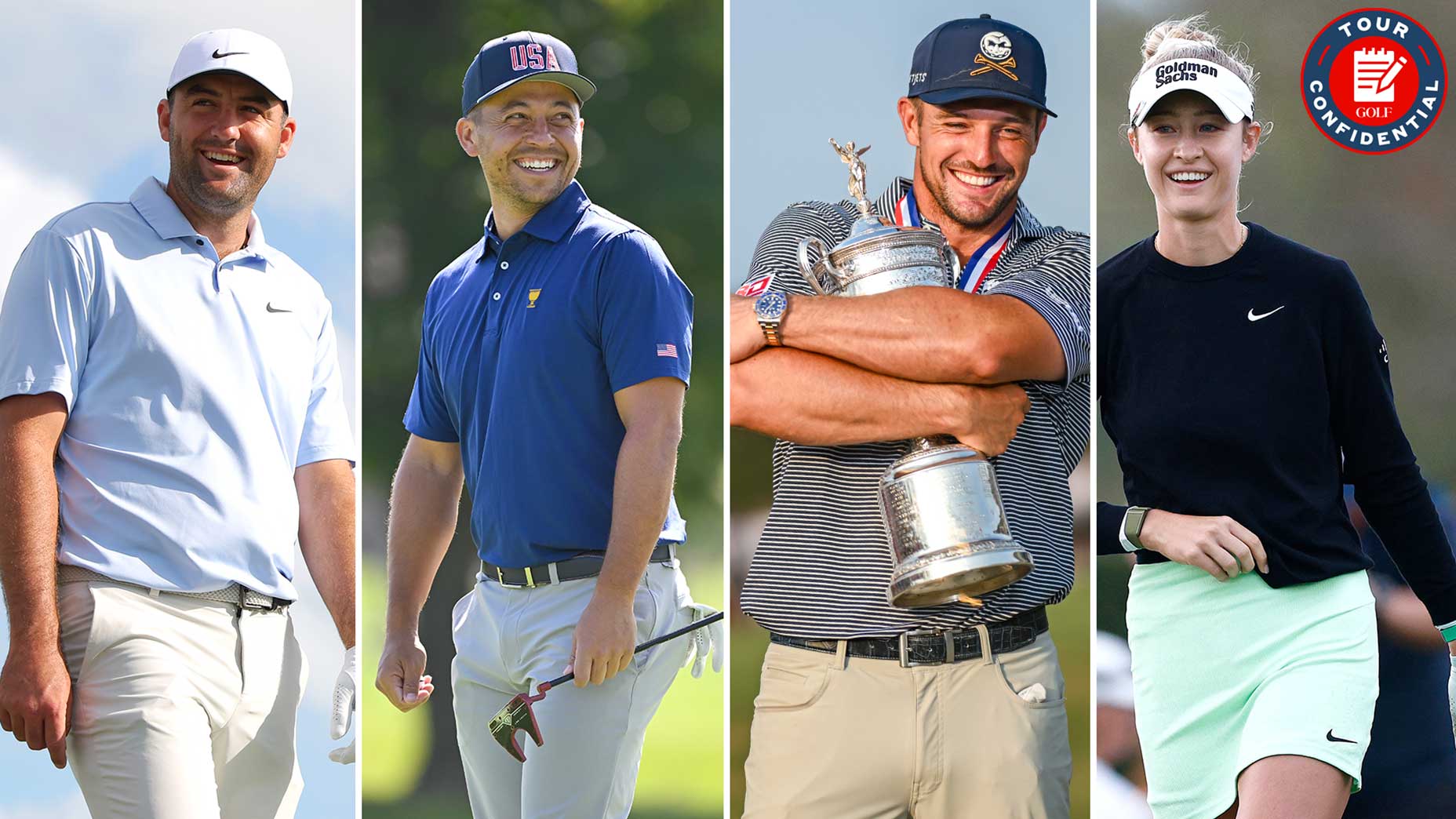 Scotty Schaeffler, Xander Schauffele, Bryson DeChambeau and Nellie Korda.