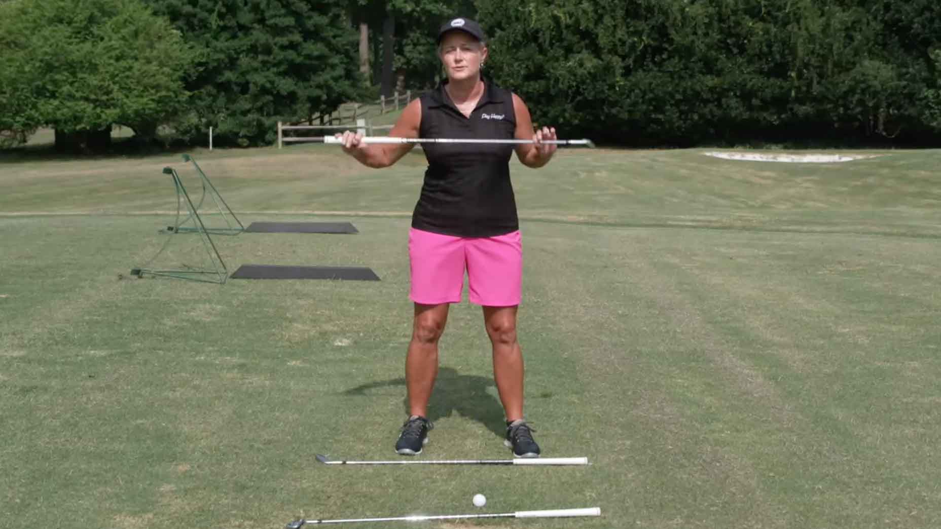 If you find that the ball isn't going toward your intended target, teaching professional Teresa Zamboni has a simple tip to help your aim.