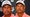 two images of tiger woods with a stare at his press conference at the hero world challenge