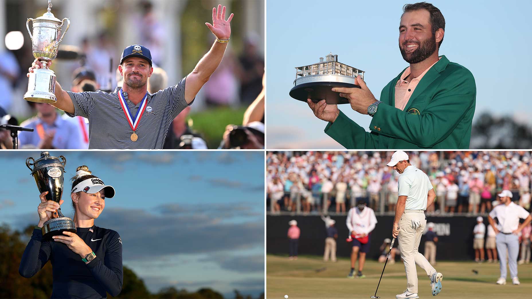 Bryson DeChambeau, Scottie Scheffler, Rory McIlroy and Nelly Korda