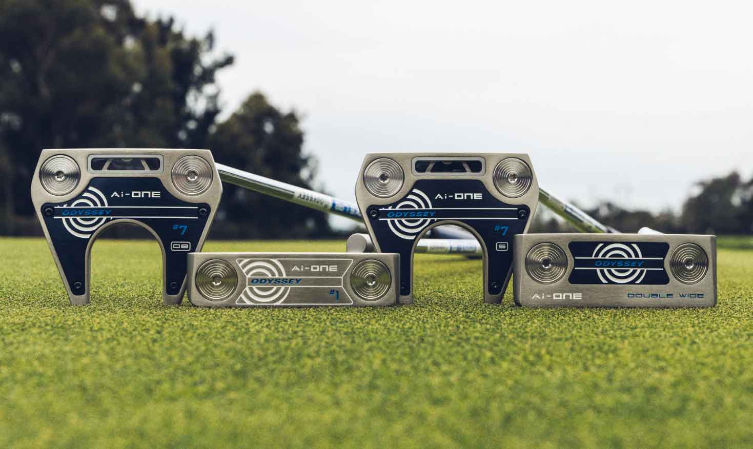 odyssey Ai-ONE Milled Silver putter line